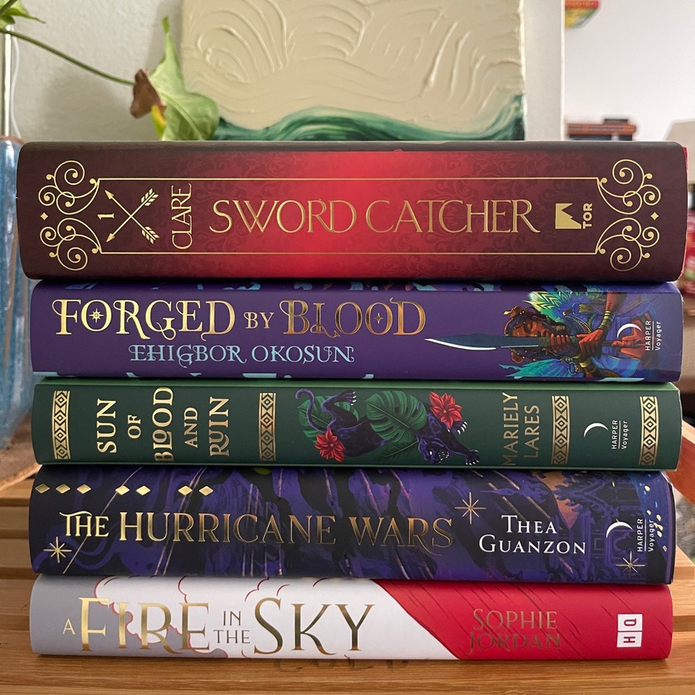 Red and Purple Fantasy Book Collection